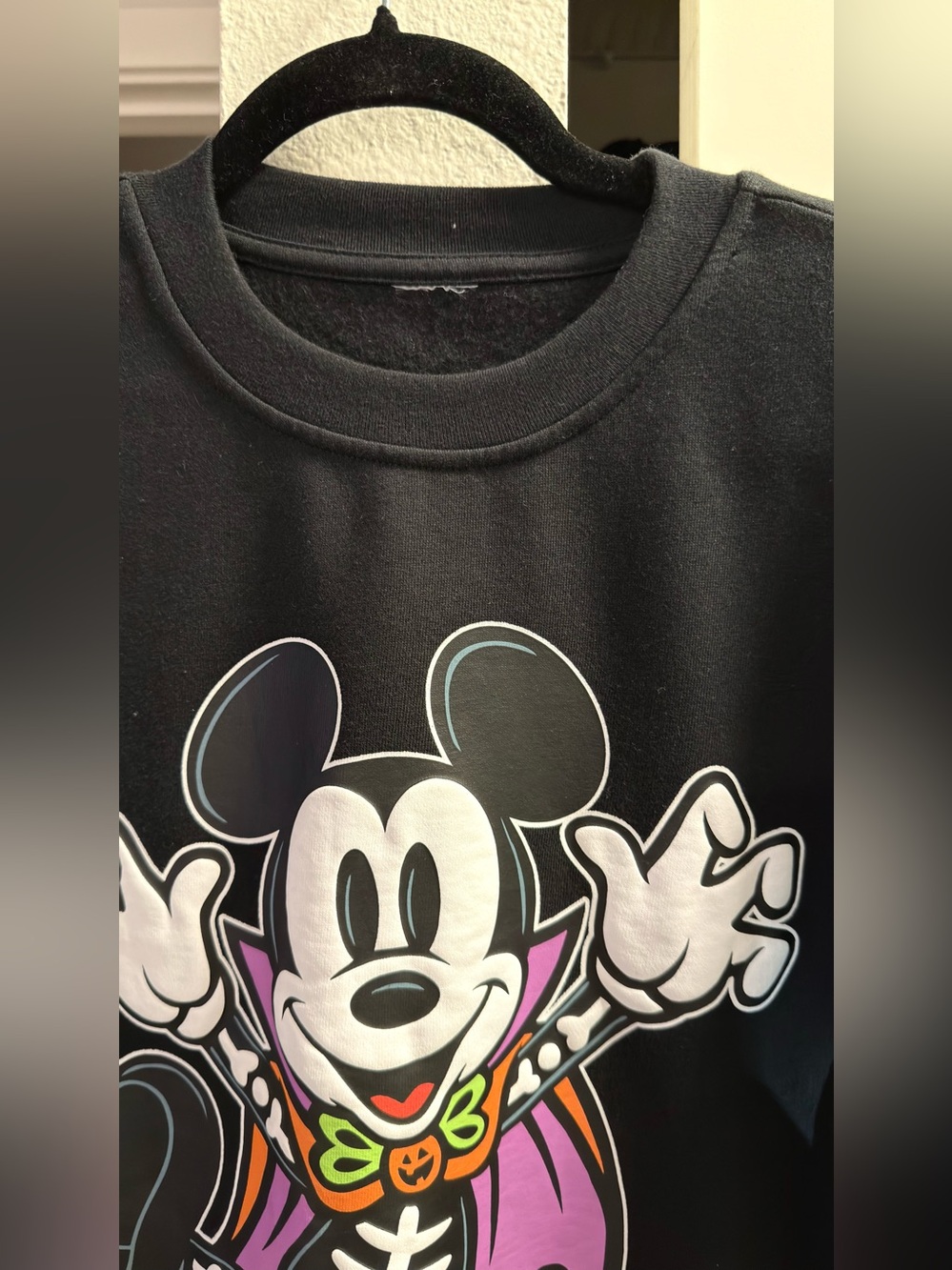 Disneyland Mickey Skeleton Vampire Sweatshirt - Picture 3 of 3